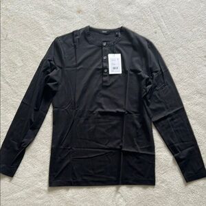 Long-sleeve henley from Theory—minimalist and sleek